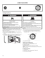 Предварительный просмотр 10 страницы Kenmore 110.84422610 Use & Care Manual