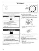 Предварительный просмотр 10 страницы Kenmore 110.84722 Use And Care Manual