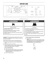 Предварительный просмотр 20 страницы Kenmore 110.8508 Series Use & Care Manual