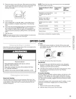 Предварительный просмотр 25 страницы Kenmore 110.8508 Series Use & Care Manual