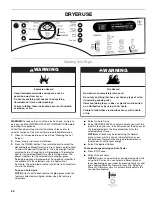 Preview for 20 page of Kenmore 110.8674 Series Use & Care Manual