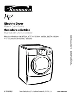 Kenmore 110.8756 Series Use And Care Manual предпросмотр