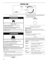 Предварительный просмотр 16 страницы Kenmore 110.88732 Use And Care Manual