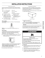 Preview for 5 page of Kenmore 110.9756 Series Use & Care Manual