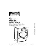 Kenmore 110.C8580 Series Use & Care Manual предпросмотр