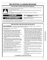 Preview for 27 page of Kenmore 110.C94762 Use & Care Manual