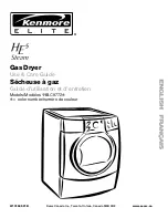 Preview for 1 page of Kenmore 110.C9772 Series Use & Care Manual