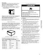 Preview for 5 page of Kenmore 110.C9772 Series Use & Care Manual