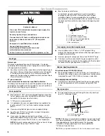 Preview for 8 page of Kenmore 110.C9772 Series Use & Care Manual