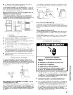 Preview for 47 page of Kenmore 110. Series Use And Care Manual