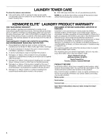 Preview for 4 page of Kenmore 11010036600 Use And Care Manual