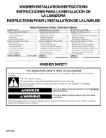 Kenmore 11016212500 Installation Instructions Manual preview
