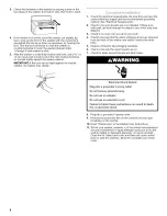 Preview for 8 page of Kenmore 11016212500 Installation Instructions Manual