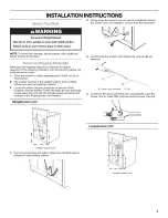 Preview for 5 page of Kenmore 11017102700 Installation Instructions Manual