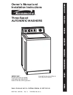 Preview for 1 page of Kenmore 11029852990 Owner'S Manual And Installation Instructions