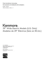 Kenmore 11065202310 Installation Instructions Manual preview