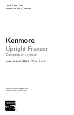 Preview for 1 page of Kenmore 111.22062 Use & Care Manual
