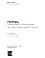 Предварительный просмотр 1 страницы Kenmore 111.77106 Use & Care Manual