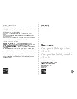 Kenmore 111.9905 Series Use & Care Manual предпросмотр