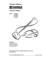 Preview for 1 page of Kenmore 116.20812 Owner'S Manual