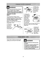 Preview for 16 page of Kenmore 116.22612 Owner'S Manual