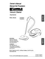 Предварительный просмотр 1 страницы Kenmore 116.26312 Owner'S Manual