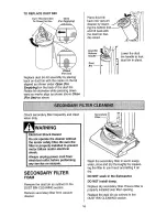 Предварительный просмотр 16 страницы Kenmore 116.31675 Owner'S Manual