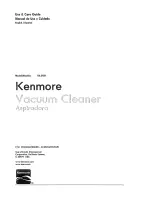 Kenmore 116.31811 Use & Care Manual preview