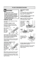 Предварительный просмотр 16 страницы Kenmore 116.32902 Owner'S Manual