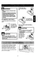 Предварительный просмотр 17 страницы Kenmore 116.34924 Owner'S Manual