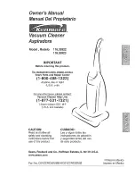 Kenmore 116.35922 Owner'S Manual preview