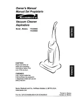 Предварительный просмотр 1 страницы Kenmore 116.36922 Owner'S Manual