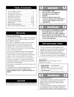 Preview for 2 page of Kenmore 119.1643301 Use & Care Manual