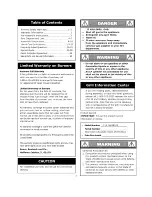 Preview for 2 page of Kenmore 119.16658010 Use & Care Manual