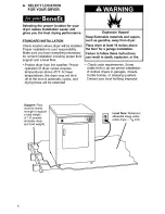 Предварительный просмотр 8 страницы Kenmore 120-volt portable electric dryers Owner'S Manual And Installation Instructions