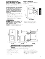 Предварительный просмотр 9 страницы Kenmore 120-volt portable electric dryers Owner'S Manual And Installation Instructions