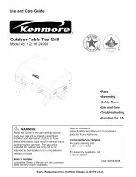 Preview for 1 page of Kenmore 122.161249 Use And Care Manual