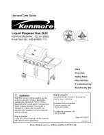 Kenmore 122.16129800 Use And Care Manual preview