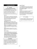 Preview for 16 page of Kenmore 122.16654901 Use And Care Manual