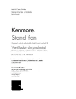Preview for 1 page of Kenmore 127.32600310 Use & Care Manual