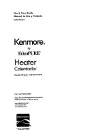 Предварительный просмотр 1 страницы Kenmore 128.95124210 Use & Care Manual