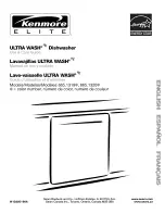 Kenmore 1320 - Elite 24 in. Dishwasher Use And Care Manual preview