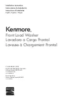 Kenmore 137630800 Installation Instructions Manual предпросмотр