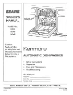 Preview for 1 page of Kenmore 14041 Owner'S Manual