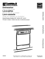 Kenmore 1441 - 18 in. Portable Dishwasher Use And Care Manual preview