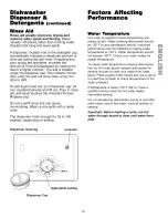 Preview for 10 page of Kenmore 1441 - 18 in. Portable Dishwasher Use And Care Manual