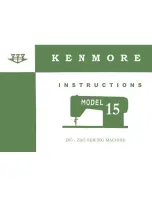 Preview for 1 page of Kenmore 15 Instructions Manual