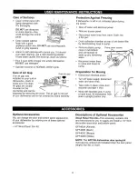 Preview for 8 page of Kenmore 1512 Use & Care Manual