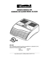 Kenmore 152.83220 Owner'S Manual preview