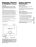 Preview for 14 page of Kenmore 1526 - 24 in. Dishwasher Use And Care Manual